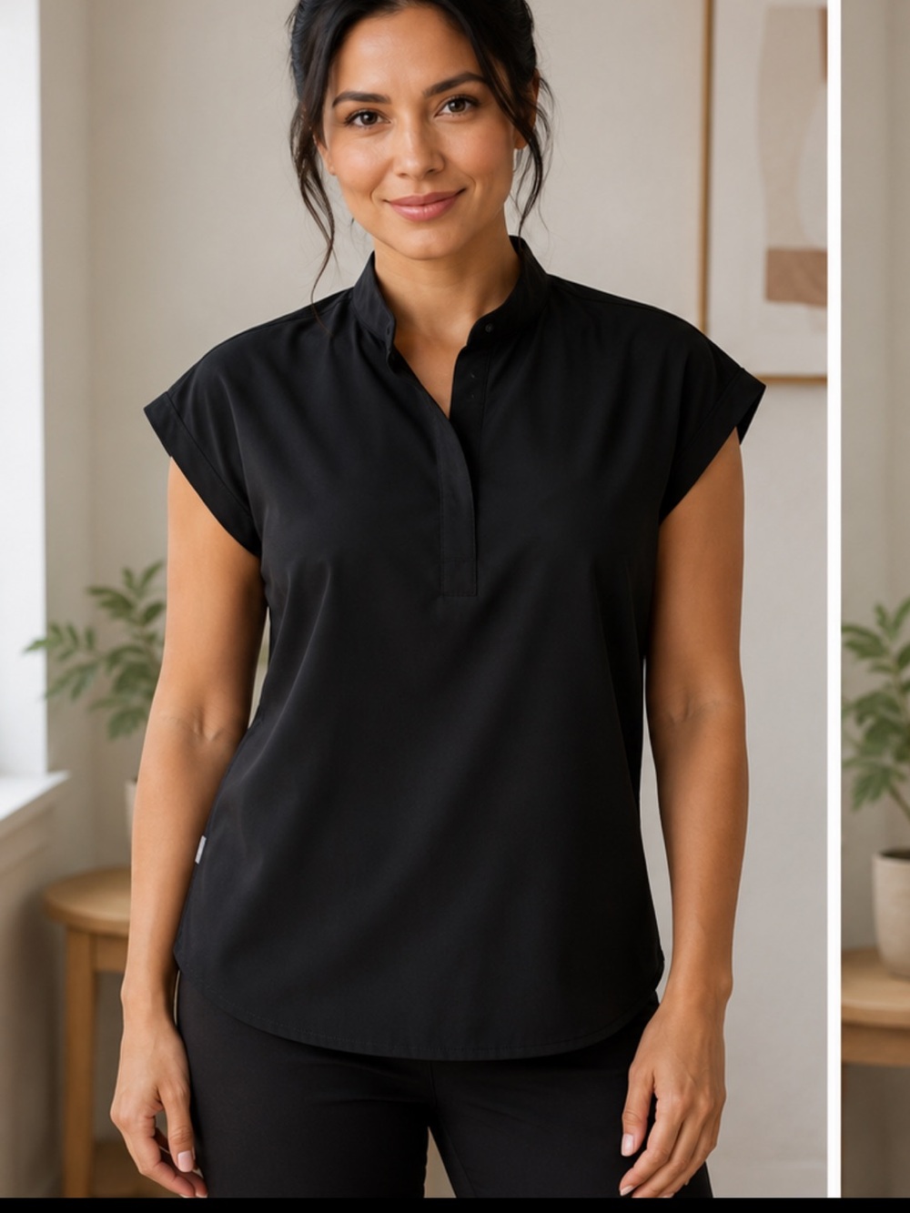 FIGS Rafaela Oversized Scrub Top Woman Size Large Technical Collection WAXSW1003